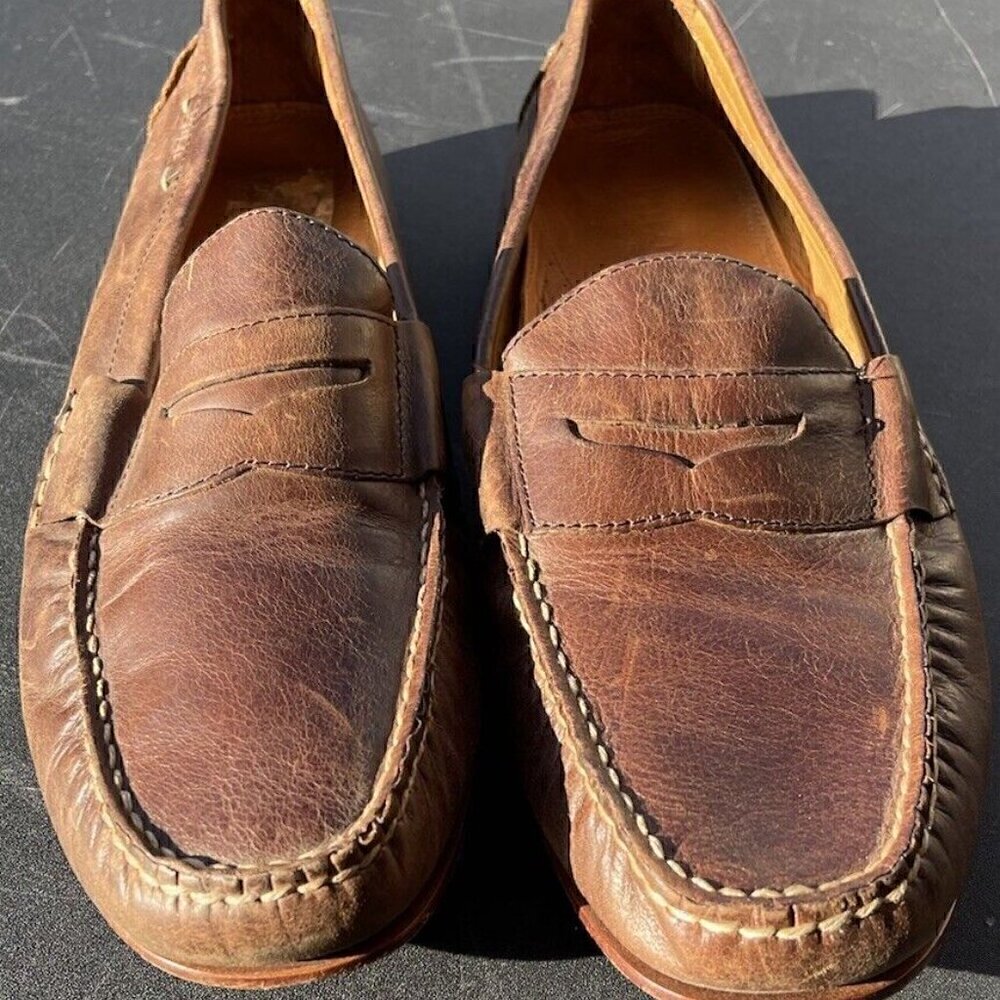 POLO RALPH LAUREN Men's Daniel’s Leather Casual Loafer Brown Size 11.5 D - 11431